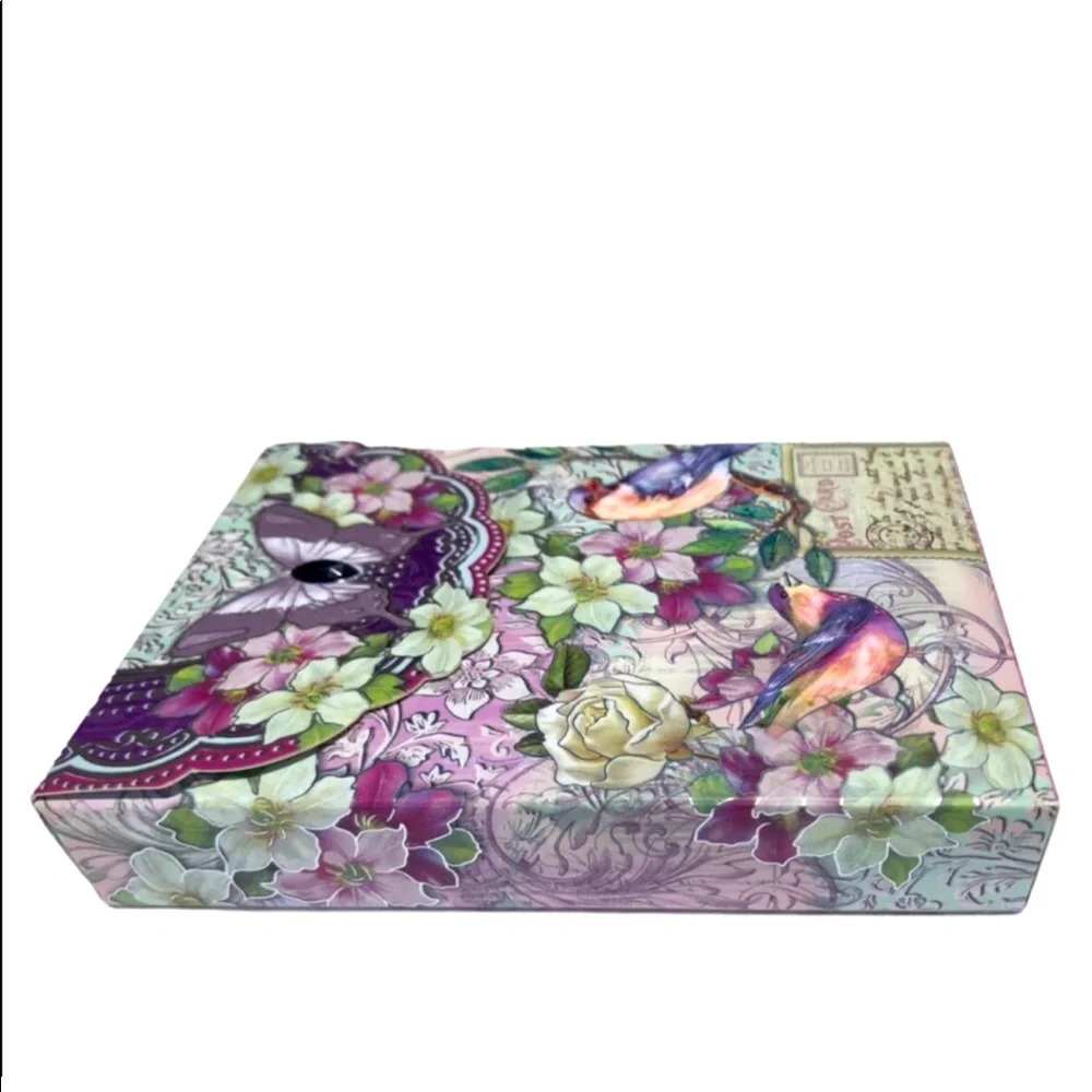 Pooch & Sweetheart Lavender Floral Bird Embellished *Pouch (73747P)